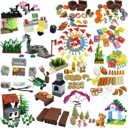 City Catkin Bridge Mural Building Blocks Educational Toy Gifts For Children Cultivate Interest Assembly Accessories Cities Model