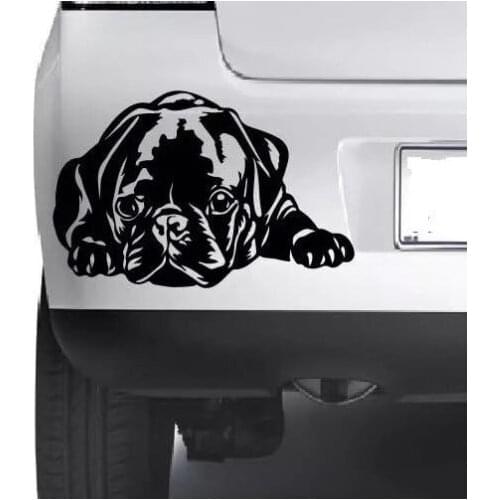 CUTE PUG DOG MOPS Vinyl Decal Sticker Laptop Window sticker 15cm