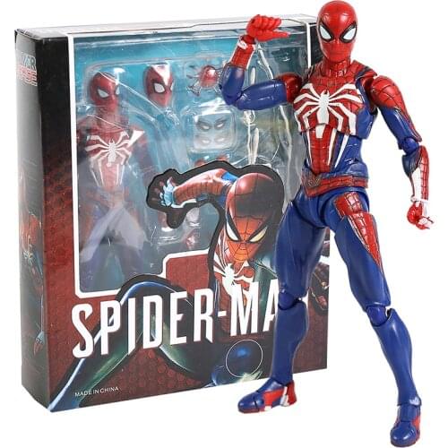 Avengers SHF Spider Man Upgrade Suit PS4 Game Edition SpiderMan PVC Action Figure Collectable Model Toy Doll Gift