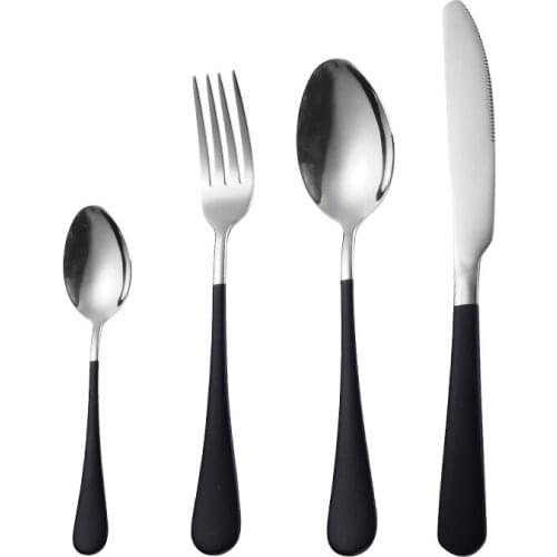 6Sets Gold Cutlery Set Stainless Steel Golden Knives Forks Spoons Cutlery Set Kitchen Tableware Gold Dinnerware Set Dropshipping