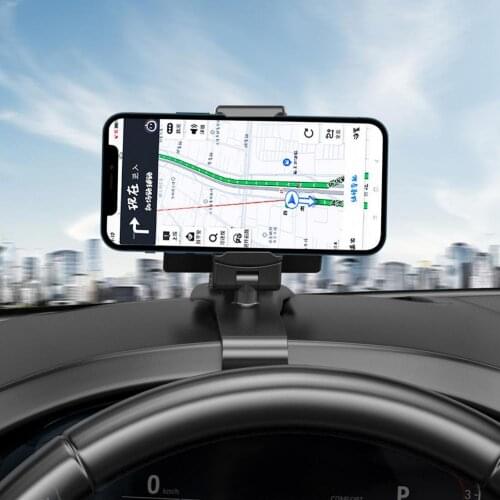 New Clip-on Car Mobile Phone Holder Dashboard Sun Visor Mobile Phone Navigation Universal Bracket With Parking Number Plate