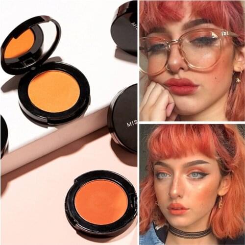 5 Color Blush Makeup Palette Face Mineral Blusher Powder Red Rouge Long-lasting Natural Cream Tint Orange Peach Pink Blush TSLM1