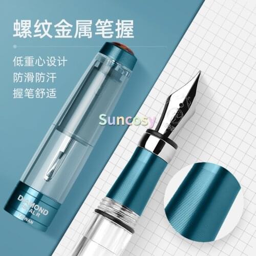 TWSBI Diamond 580ALR Fountain Pen - Prussian Blue (Special Edition), Piston Ink-filling Mechanism, Comes In A Gift Box