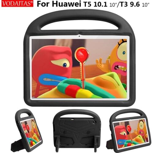 New Shockproof EVA Kids Case for Huawei MediaPad T5 AGS2-W09/L09/L03/W19 10.1"Tablet Stand Cover for Huawei Mediapad T5 10 Funda