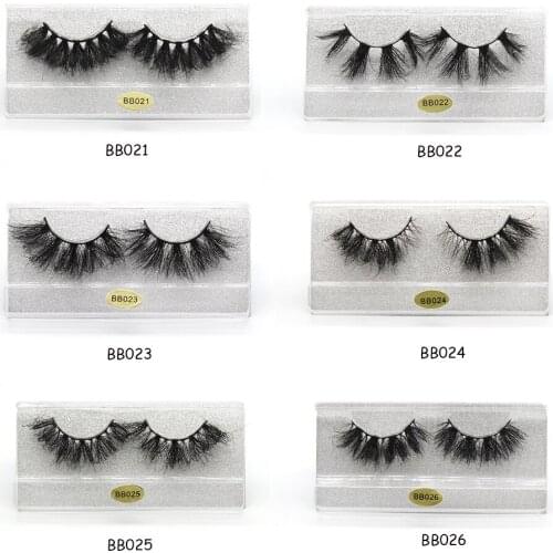 1Pair Makeup Eyelashes 3D Mink Lashes Natural Soft Cross Wispy Fluffy Long Fake Mink Lashes Eyelash lash Extension Supplies