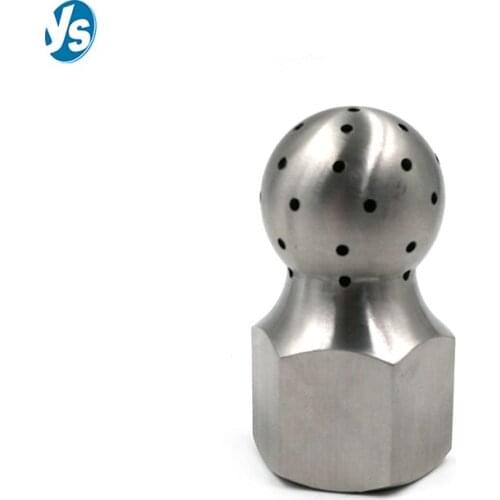 Stainless Steel 1/2'' or 3/4″ Female Thread Tank Cleaning Nozzle TankJet VSM Spray Ball, 240 Degrees Tank Rinsing Nozzle