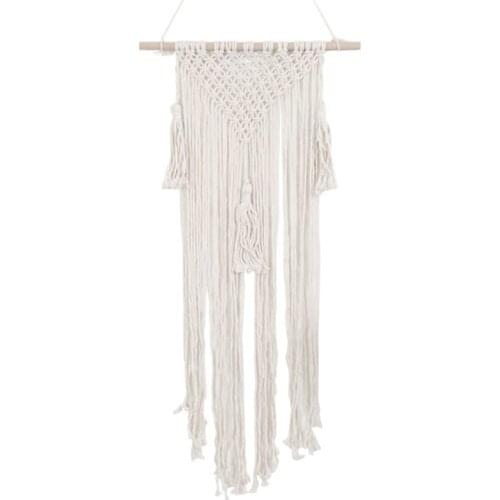 Macrame Hair Bow Holder Baby Girls Hair Clips Hanger Headband Storage Organizer Boho Wall Hanging Decor