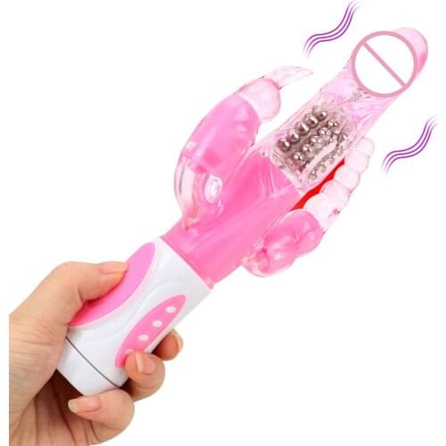 OLO 12 Vibrations Clitoris Stimulation Sex Toys for Women G-spot Massager Silicone Rabbit Clit Vibrator Dildo Rotation Vibrator