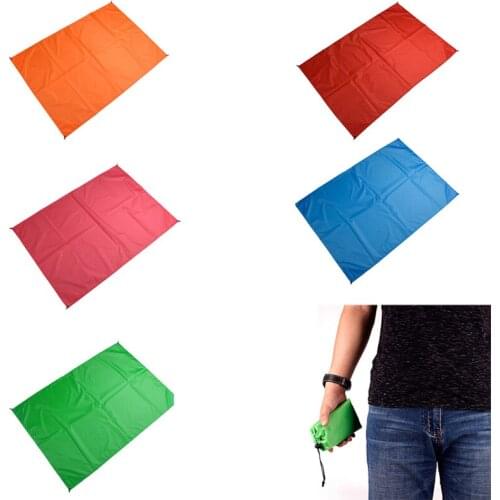 Waterproof Pocket Beach Blanket Folding Camping Mat Mattress Portable Lightweight Mats Outdoor Picnic Mat Sand Beach Mats