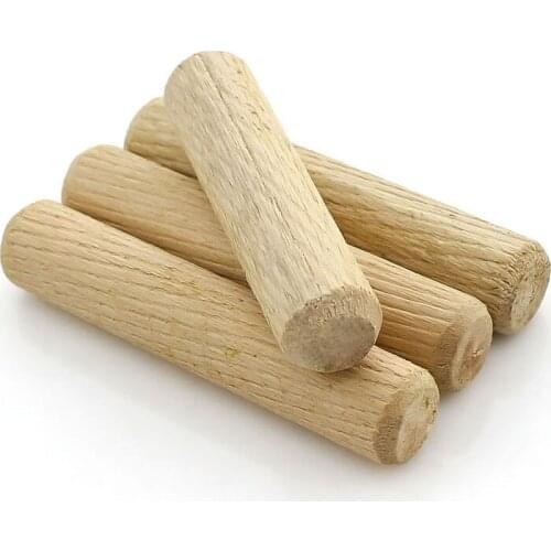 High-quality Dutch wooden stick home connector round wooden plug twill wooden pin furniture connector M6M8M10M12 50pcs