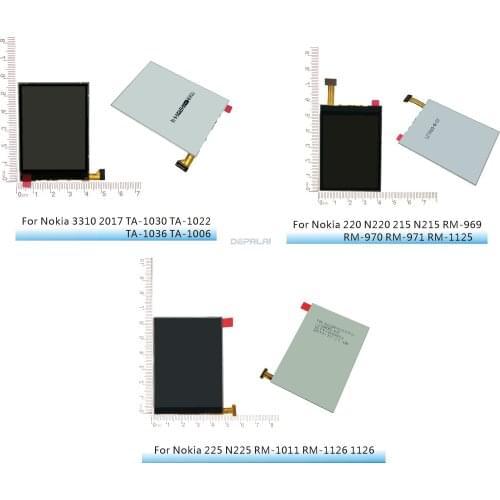LCD Display Screen Replacement For Nokia 2017year3310 TA-1030 1022 1036 1006 N220 215 N215 RM-969 970 1125 N225 RM-1011 LCD
