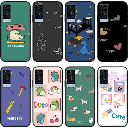 Anime discount Phone case for vivo x60 pro plus x50 s7 s9 x30 x27 s9e, Protective silicone case for vivo iqoo 7 z3 neo 3 5