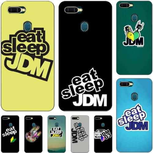 ZFGHSHYQ Lite Eat Sleep Jdm Soft Cover Phone Case For Oppo Reno2 Z 2Z Realme5 6 Pro R9S 11 Plus 15 17 Pro