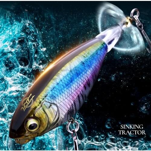 1 pcs Propeller Popper Fishing Lure Artifical Hard Bait Soft Rotating Tail Topwater Whopper Plopper High Quality Floating wobble