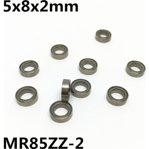 50Pcs MR85ZZ-2 5x8x2 mm Deep groove ball bearing Miniature bearing High qualit MR85-2 Open