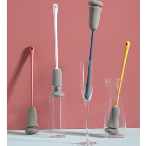 Abs+ Polyurethane Long Handle Cleaning Cup Brush Kitchen Cleaning Brush Bottle Brush Tea Cup Brush