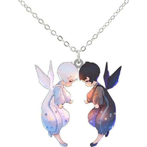 Diy Acrylic Accessory Long Chain Necklace 12 Constellation Design Tiny Epoxy Pendant Choker Lovely Girls Jewelry