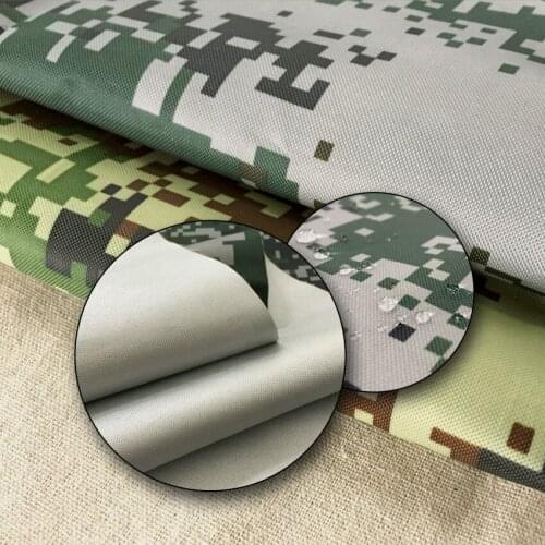 Free Shipping Size 1m*1.5m 300D Hidden Camouflage Oxford Fabric Forest Printed Silver Coated Outdoor Waterproof Fabric