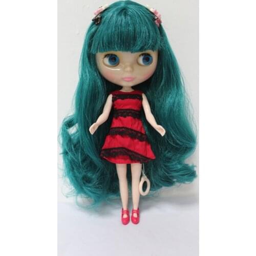 Free Shipping Transparent RBL-191T DIY Nude Blyth doll birthday gift for girl 4 colour big eyes with beautiful Hair cute toy
