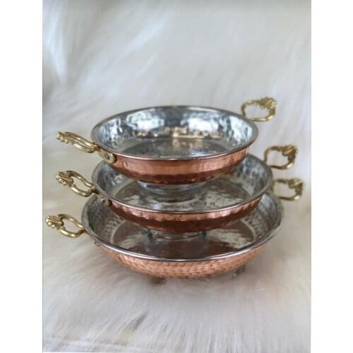 Copper Sahan Set of 3 BAKIRTAVA
