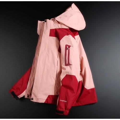 WomensJacket Three-in-One Detachable Fleece Waterproof and Windproof Thick Mountaineering Ski Men Snowboarding Jacket