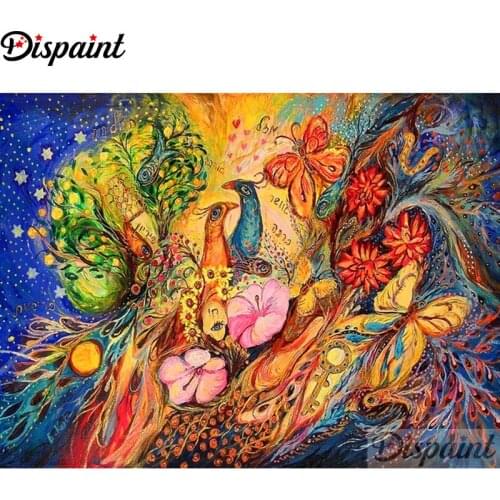 Dispaint Full Square/Round Drill 5D DIY Diamond Painting "Phoenix flower" Embroidery Cross Stitch 3D Home Decor A12723