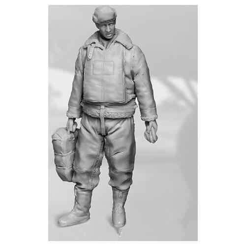 1/32 Risen Figure Model Kits World War II US bomber Navigator Unassembly Unpainted