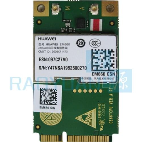 New 3G Card EM660 EV-DO mini PCI-E 3G Wireless Network For Asia/North America CDMA Mondule