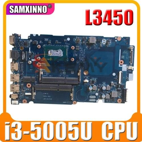 Original Laptop motherboard For DELL Latitude L3450 i3-5005U Mainboard CN-01WX80 01WX80 LA-B071P SR244 DDR3