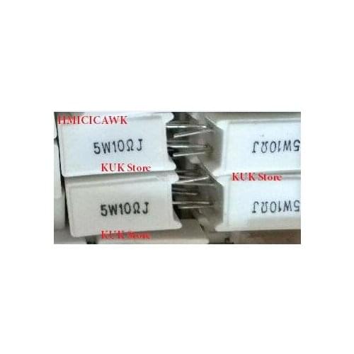 Original NEW 5W 10ohm 10R 5% ceramic resistor / cement resistor 100PCS/LOT