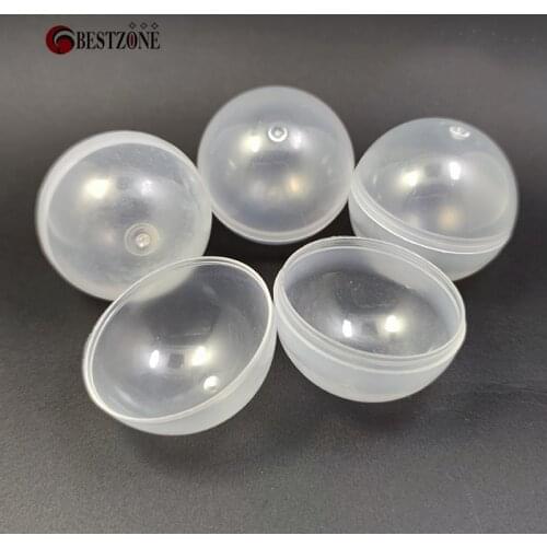 40Pcs/Lot 32MM Diameter Plastic PP Toy Capsules Transparent With Ball Round For Vending Machine Empty Container Surprise Ball