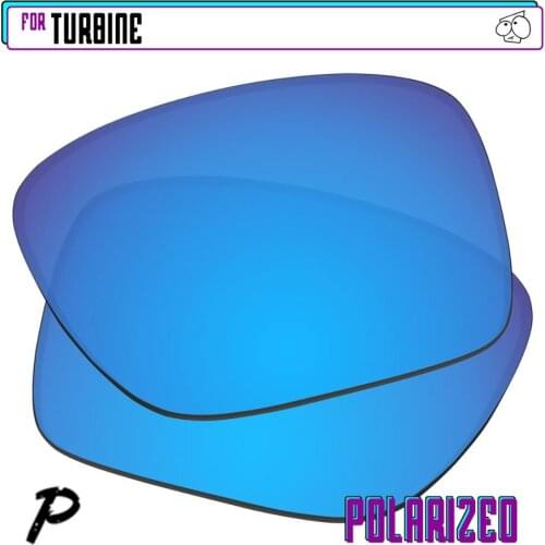 EZReplace Polarized Replacement Lenses for - Oakley Turbine Sunglasses - Blue P