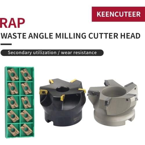 RAP 300R 50-22-4T 400R 63-22-4T 400R 80-27-5T 75 Degree Positive Head 25.4 50mm APMT1135/APMT1604 CNC Milling Cutter face mill