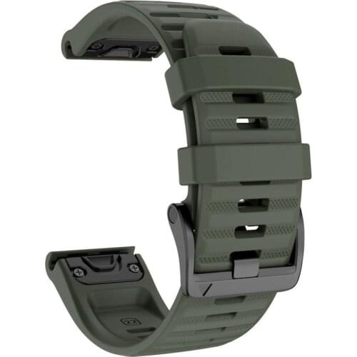 26mm QuickFit Silicone Band For Garmin Tactix Delta Wrist Strap Correa Fenix 6X 5X Plus Replace Watch band Accessories
