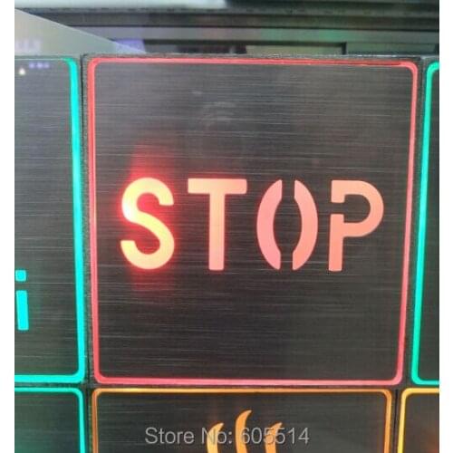 [Seven Neon]Free shipping 110*110*30mm square shape led singnal light led indicator for STOP signal