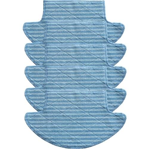 5 Pcs Replacement Spare Parts Mop Pads Clothes Accessories Fit For r Kitfort Kt-532 Kt532 Robotic Vacuum Cleaner