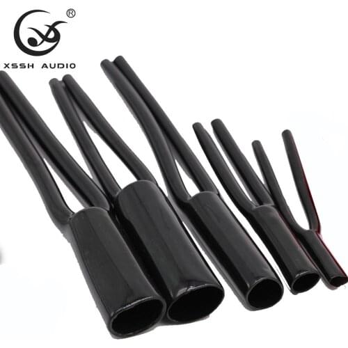 20pcs 5mm 6mm 7mm 9mm 13mm 16mm 18mm 19mm YIVO XSSH AUDIO DIY HiFi Cable Accessory No Shrinkable PVC Y Boot Spliter Tube Tubing