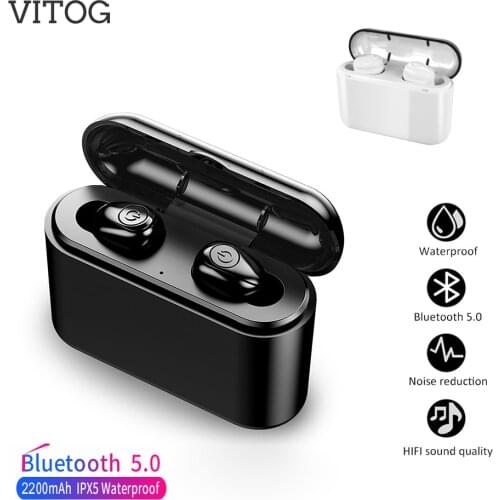 X8 Tws True Wireless Bluetooth Earphones Headset Waterproof ipx8 5.0 Mini Sports Earbuds Blutooth Earphone with Mic Charging Box