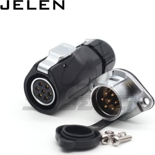 XHE20, 8 pin connector waterproof IP67, connector Plug & Socket 8pin