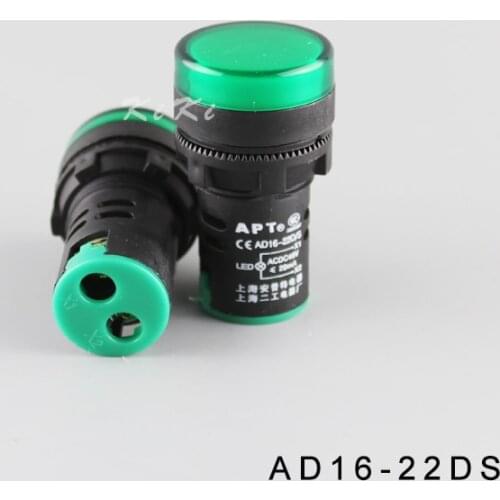 Green high brightness LED Light 48V Signal Lamp Electric Cabinet use pilot lamp 10pcs/Lot Indicator Light