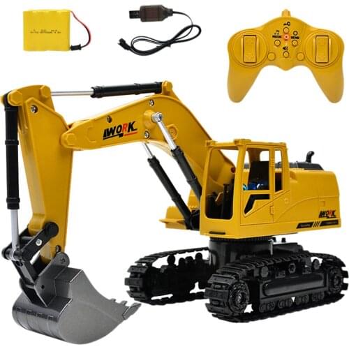 1:24 2.4G RC 8 Channel Crawler Excavator Shovel Crawler Navvy Model Construction Vehicle Remote Control Toys