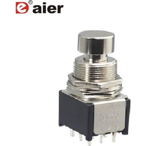 25PCS PBS-24-312SP 3PDT momentary 3 pole double throw footswitch