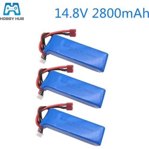 3 pcs 14.8v 2800mah 30c lipo battery 4s for Feilun FT010 FT011 High Quality Lipo Battery 14.8v for RC boat Helicopter Quadcopter