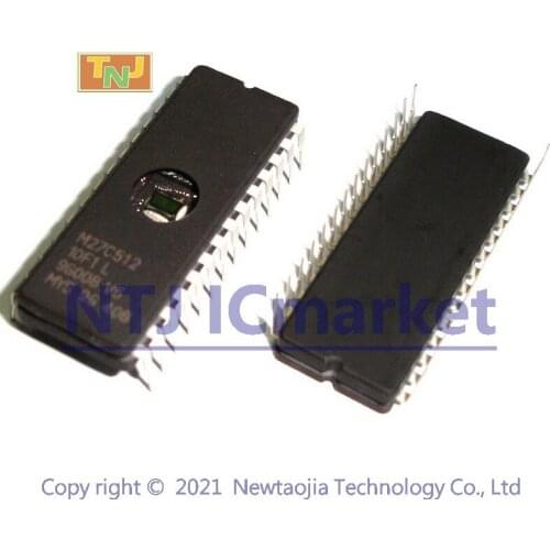 5 PCS M27C512-10F1 CDIP-28 M27C512-10 512 Kbit 64Kb x8 UV EPROM and OTP EPROM