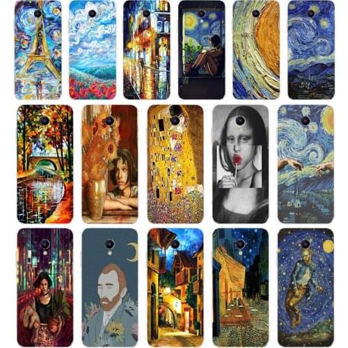 75 Van Gogh Art gift Soft Silicone Tpu Cover phone Case for Meizu M5 M5C M5S M6 M6T M6C M6 Note Case