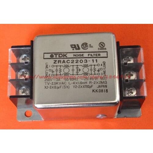 Free shipping New EMI anti interference Power filter ZRAC2203-11