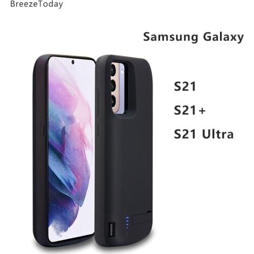 Battery Charger Case For Samsung S21 Plus Charging Power Case Battery Case For Samsung Galaxy S21+ S21 Plus S21 Ultra Power Bank