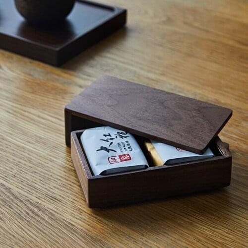 Wooden Barrel Canister Storage Caddy For Tea Leaf Flour Coffee Bean kitchen gadgets handy Wooden containers box