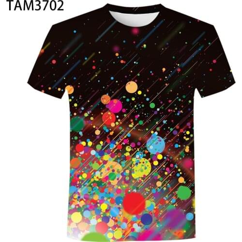 2021 Mens Womens Summer Fashion Short Sleeve T-Shirt 3D Animal Rainbow Couple Childrens Harajuku Lovely Leisure Sports Top