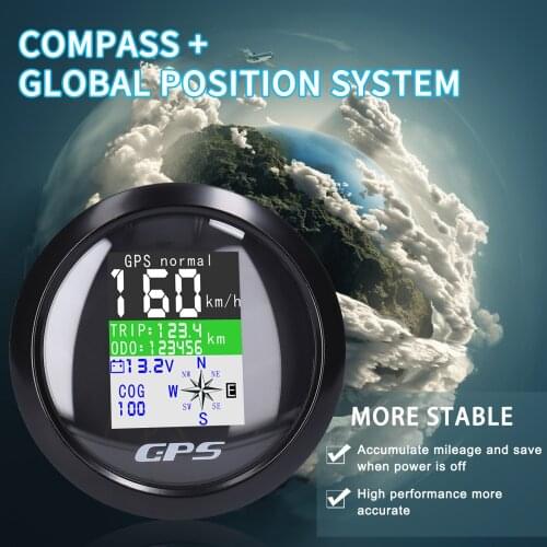 85mm Global Position System Speedometer Odometers TFT Screen Speed Gauge For Motor Ship Truck Commercial Vehicle CX8049/CX8050